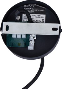 Designerska lampa wisząca czarna z matowym szkłem 5-punktowa - Vertical