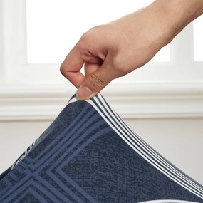 4Home Pokrowiec elastyczny na krzesło Elegant niebieski, 45-50 cm, zestaw 2 szt.