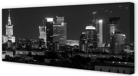 Obraz drukowany na płótnie Światła Warszawskiej Metropolii