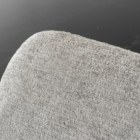 Krzesło Tapicerowane FLAV Szare Nowoczesne