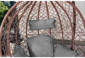 Brązowe wiszące krzesło KOKON