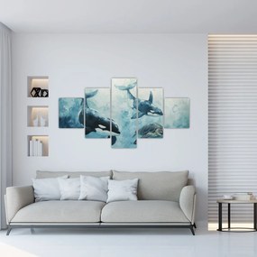 Obraz - Malowidło podwodne (125x70 cm)