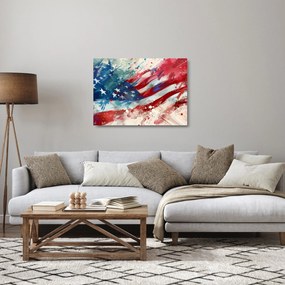 Obraz na szkle - Flaga USA (70x50 cm)