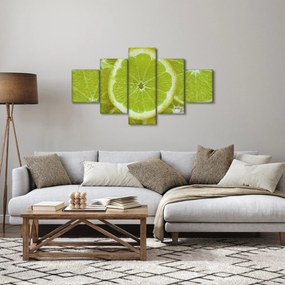 Obraz - pokrojone cytryny (125x70 cm)
