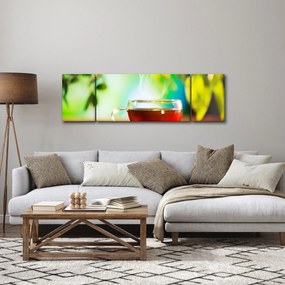 Obraz - Martwa natura z herbatą (170x50 cm)