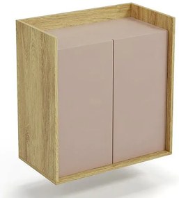 Szafka modułowa dwudrzwiowa hikora + róż antyczny - Afilia 10X