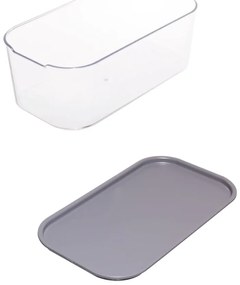 Wewnętrzny pojemnik z pokrywką z plastiku z recyklingu iD Wallspace – iDesign