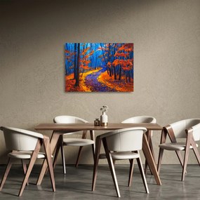 Obraz na szkle jesiennego lasu (70x50 cm)