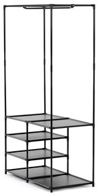 Stojak na ubrania GD-172 BK, metal, czarny