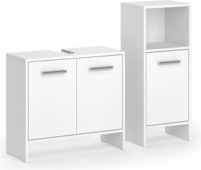 Zestaw mebli łazienkowych biały 63.8x26.3x57 karli