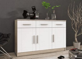 Duża komoda Pari II w kolorach białym i sonomy