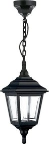 Lampa sufitowa CLIC CLAC 4 w stylu klasycznym - wys. 75 cm x szer. 20 cm - E27 42W - poliamid - IP44 - czarny