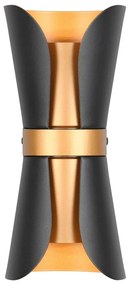 Czarno-brązowy kinkiet Coat – Trio