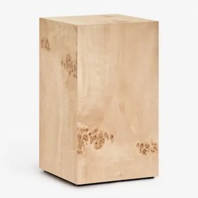 Zestaw 2 Szafek Nocnych 35x35 Cm Z Mdf Girolami Naturalny Brąz Z Żyłkami - Sklum