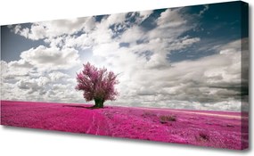Obraz na płótnie Samotne Drzewo w Polu