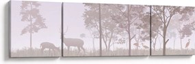Obraz - Lasek, jednokolorowy (170x50 cm)