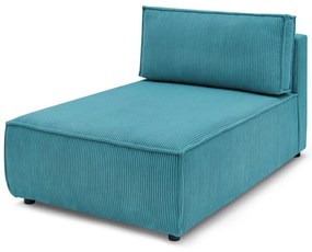 Niebieski sztruksowy moduł sofy (strona zmienna) Nihad modular – Bobochic Paris