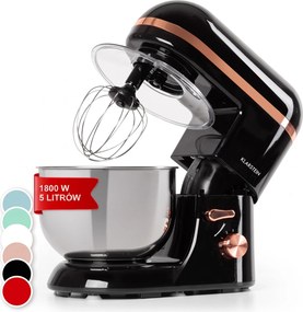 Klarstein Bella 1800W 5L Robot Kuchenny Czarny/Różowe Złoto