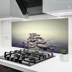 Szkło Ozdobne do Kuchni Skaliste Wybrzeże Nad Wodą