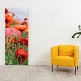 Fototapeta na drzwi - Pole maków (95x205cm)