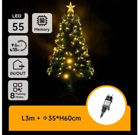 Aigostar - LED Zewnętrzna choinka świąteczna LED/3,6W/230V 60 cm IP44 ciepła biała
