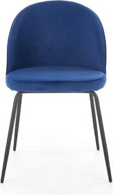 Tapicerowane krzesło do jadalni z niskim oparciem K314