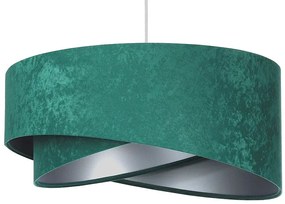 Zielono-srebrna welurowa lampa wisząca - EX972 W0-S13