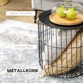 HOMCOM Zestaw 2 Stolików Kawowych Skandynawski Design z Przestrzenią Magazynową Drewniane i Białe | Aosom PL