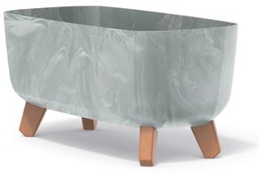 Donica ogrodowa z wkładem Gracia Case Beton Effect 39 x 19,5 x 19 cm beton PROSPERPLAST