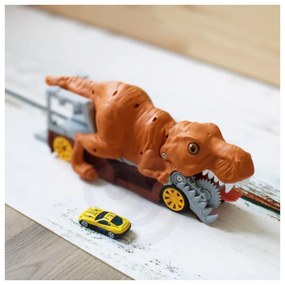 Woopie dinozaur wyrzutnia samochodów + auto 1szt.