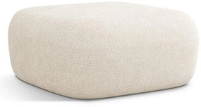 Beżowy podnóżek z materiału bouclé Jenny – Micadoni Home