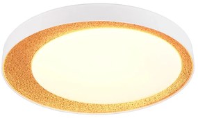 Biało-jasnobrązowa lampa sufitowa LED ø 45 cm Aleta – Trio