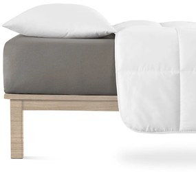 Ciemnoszare dżersejowe prześcieradło z gumką 120x200 cm Boxspring – Andrea Simone