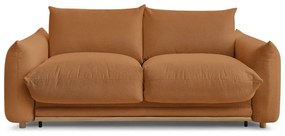 Pomarańczowa rozkładana sofa 214 cm Ernest – Bobochic Paris