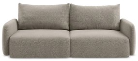 Beżowa rozkładana/ze schowkiem sofa 238 cm Kalena – Makamii