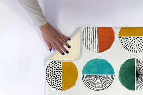 Dywanik antypoślizgowy do łazienki Dywanik antypoślizgowy do łazienki Kółka Linie