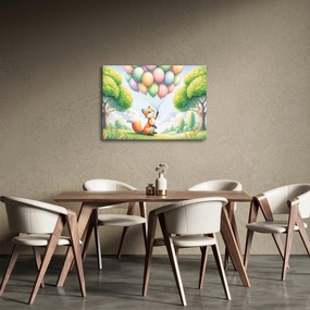 Obraz – Szczęśliwy lis (70x50 cm)