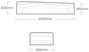Pokrowiec na łóżko 203 x 85 x 60 cm KETTLER 0104850-701