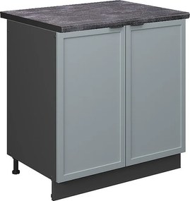 Szafka pod zlew jasnoniebiesko-szary 80x60x82 fame-line