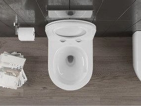 Mexen Carmen miska wc Rimless Tornado z deską wolnoopadającą slim, duroplast, biała połysk - 30880500T