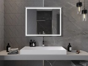 Mexen Miko lustro łazienkowe podświetlane 100 x 80 cm, LED 6000K, antypara - 9819-100-080-611-00