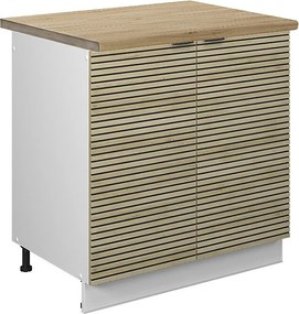 Szafka pod zlew panel dębowy 80x60x82 fame-line