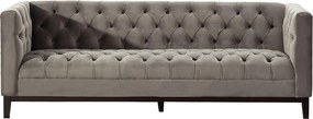 Sofa Velvet Elite grey 3-os.