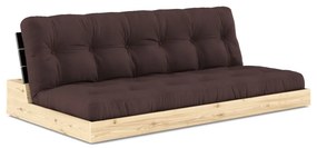 Ciemnobrązowa rozkładana sofa 196 cm Base – Karup Design