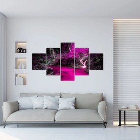 Obraz - Różowy las (125x70 cm)