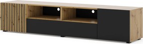 Szafka rtv z lamelowym frontem 200 cm H1-K51