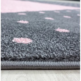 Dywan dziecięcy Bambi Serce różowe 200 cm x 290