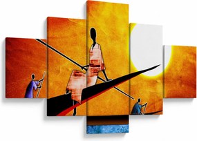 Obraz z okresu starożytnego malarstwa (125x70 cm)