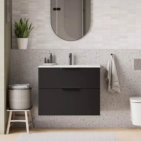 Duravit Waschbecken mit Waschtischunterschrank TIM 80 cm