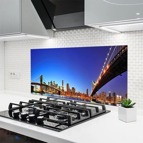 Dekor Szklany do Kuchni Stalowa Konstrukcja Metropolii